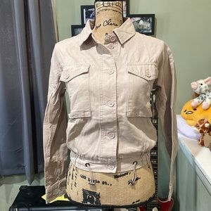 Beige jean jacket